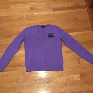 Ralph Lauren Sport large purple sweater